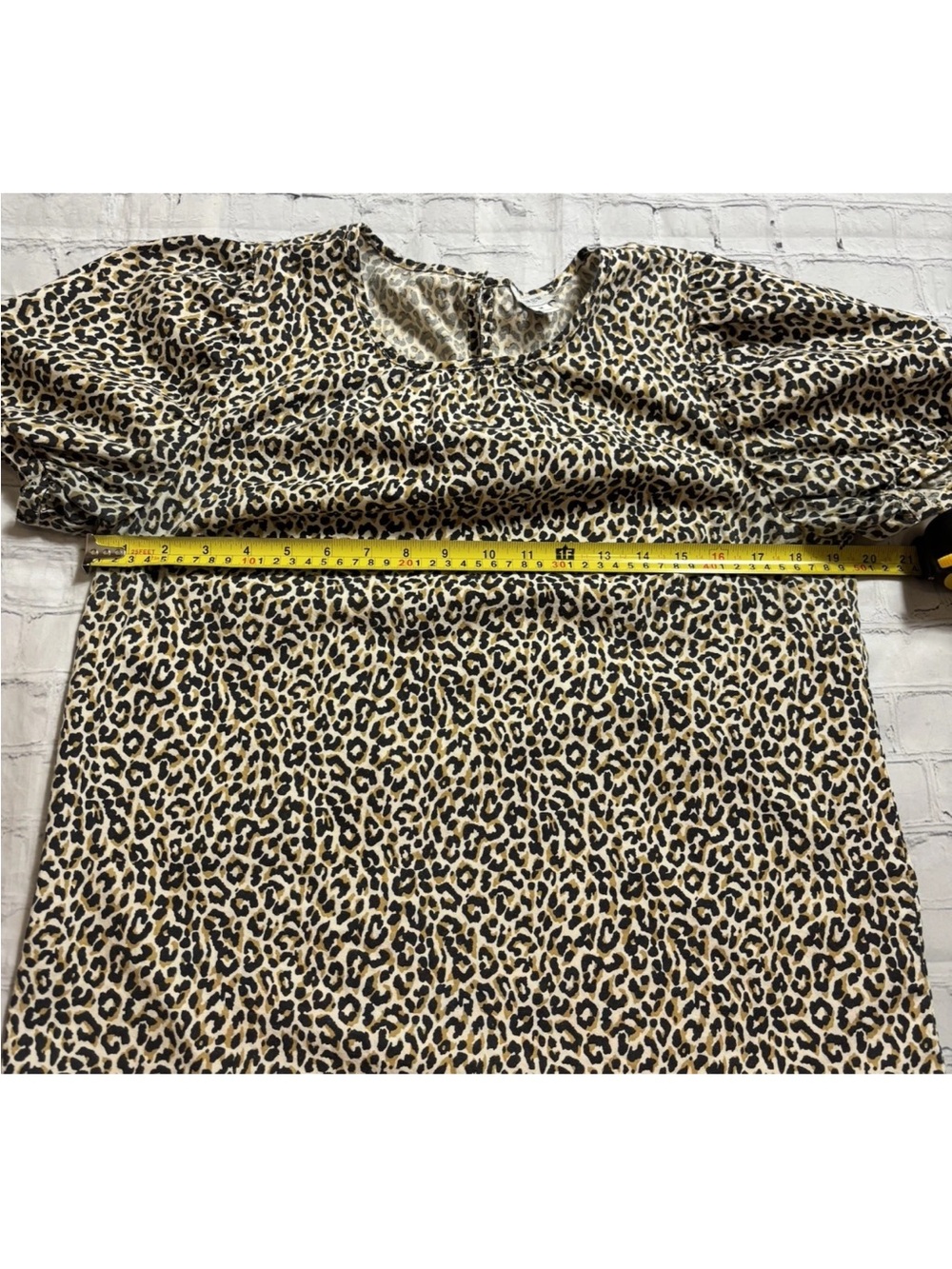 J. Crew Women's Leopard Print Puff Sleeve Cotton Top Size M - Picture 6 of 9